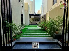 Opposite Al Rahmaniya, Sharjah, two floors and a roof, central AC, electricity included.