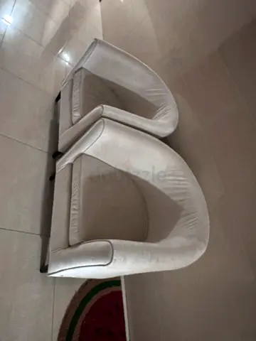 Set of Elegant Cream Velure Armchairs