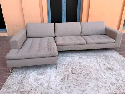 Comfortable Natuzzi Italian L Shape Sofa