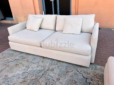 Great Condition CrateBarrel Three Seater Sofa Beige