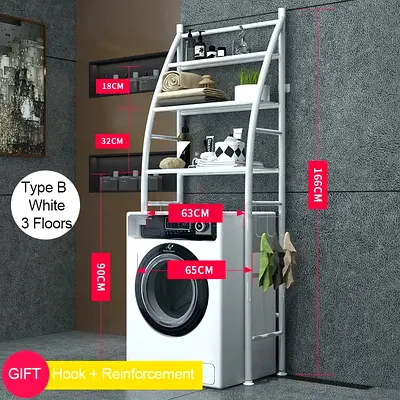 Stylish 3-Tier Laundry Organizer with Hooks