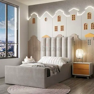 Elegant Modern Kids Bed - Single Size 90x190