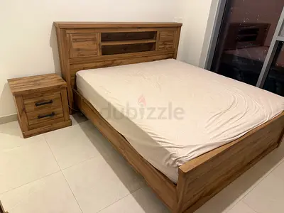 Stylish and Comfortable Bed Set with Nightstand