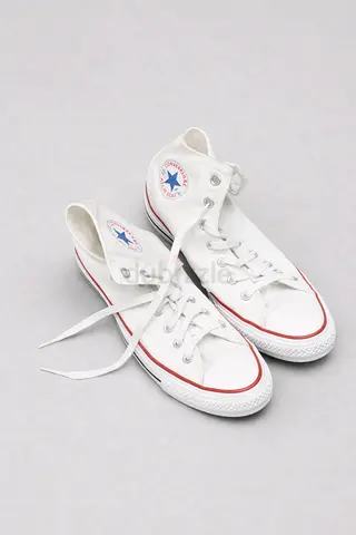 Classic White High-Top Converse Sneakers