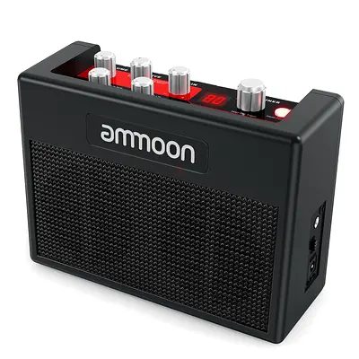ammoon POCKAMP Portable Guitar Amplifier Amp 5 Watt Built-in Multi-effects 80 Drum