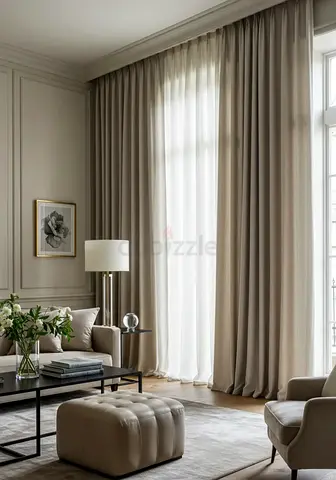 Elegant Home Curtains with installation