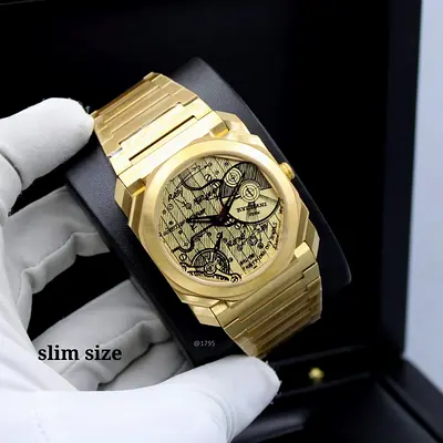 Stunning Slim Size Gold Watch