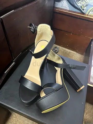 Elegant Black Platform Sandals
