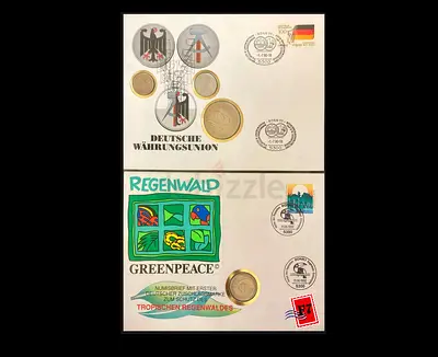 Unique Commemorative Coin Set - Deutsche Währungsunion  Greenpeace