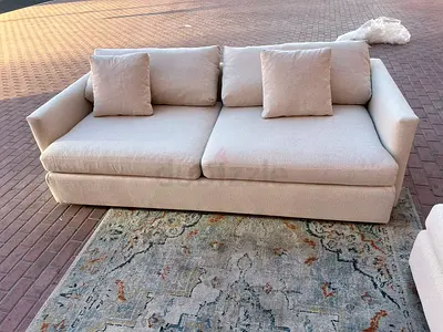 Great Condition CrateBarrel Three Seater Sofa Beige