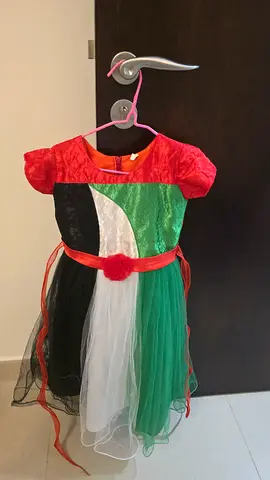 Girls UAE national day dress 4 to 7 year