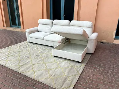 Same like new Ikea Lidhult L Shape Sofa Bed with Storage