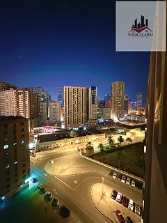 Available today: a furnished one-bedroom apartment in the Royal Tulip Tower, Al Majaz, Sharjah. The