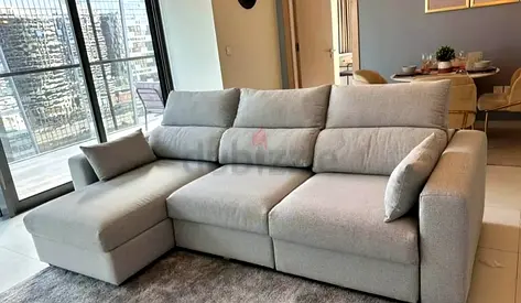 Eskilstuna three seater L shape sofa bed
