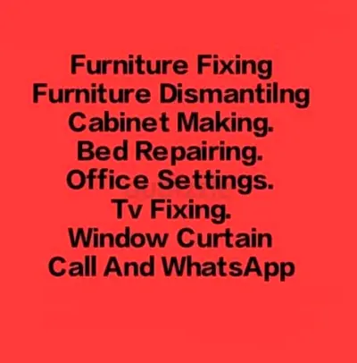 New Furniture Assembling Bed Wardrobe Assembling And Home Furniture Removing Fast Handyman