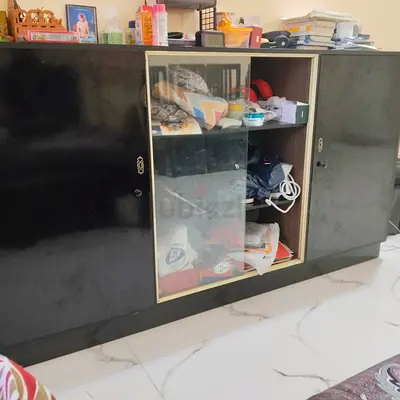 Stylish Black Wooden Cabinet for Sale