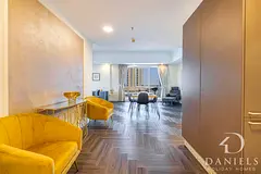 Stylish 1BR + Extra Bed with Burj Khalifa View