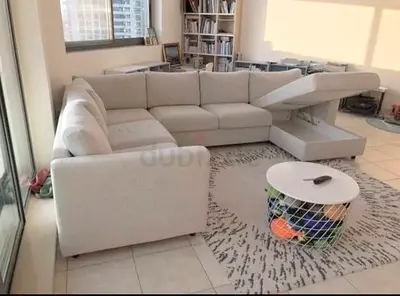Looks great Condition Ikea Vimle Corner U Shape Sofa Beige with storage