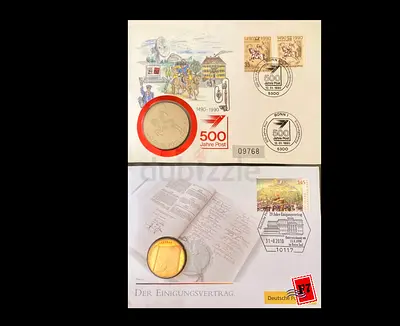 Unique Stamp and Coin Collectible Set