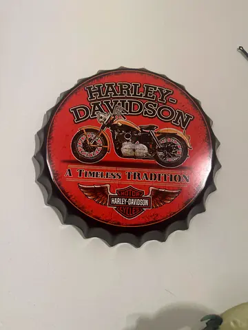 Harley-Davidson Vintage Bottle Cap Sign
