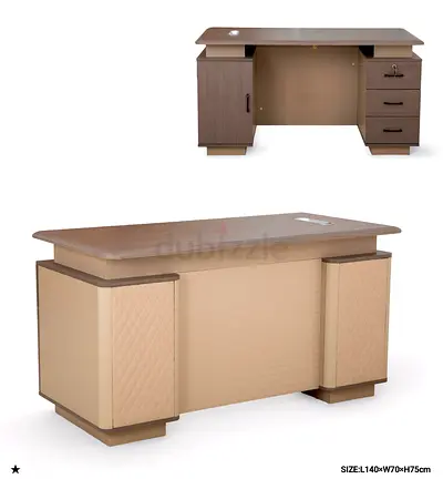 Modern Wooden Study Table with Storage
