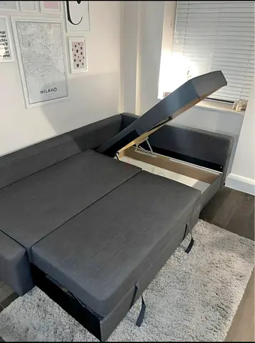 Comfortable Grey Sofa Bed with Storage