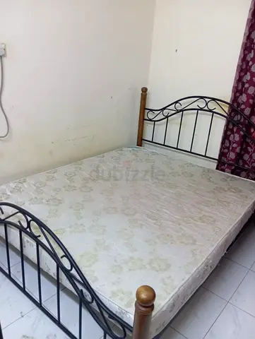 Sturdy Double Bed Frame with Mattress