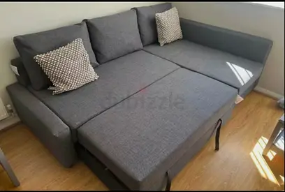 Comfortable Grey Sofa Bed with Storage