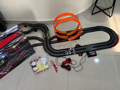 Exciting Slot Car Racing Track Set with Controller