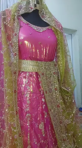 Elegant Pink Lehenga Choli with Dupatta