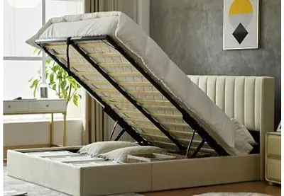 Elegant beautiful 160*200 Queen size Bed with Hydraulic storage