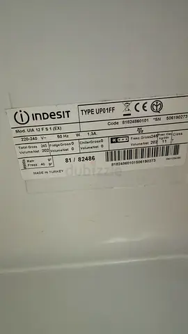 Indesit freezer standing  ( not freezing)