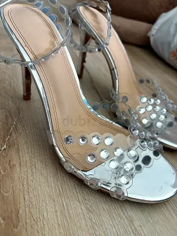 Elegant Transparent High Heels with Rhinestones
