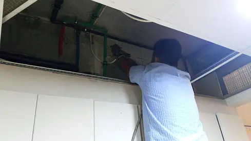 Install water heater