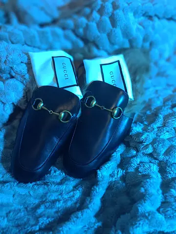 Gucci Princetown Mule with Kangaroo Fur