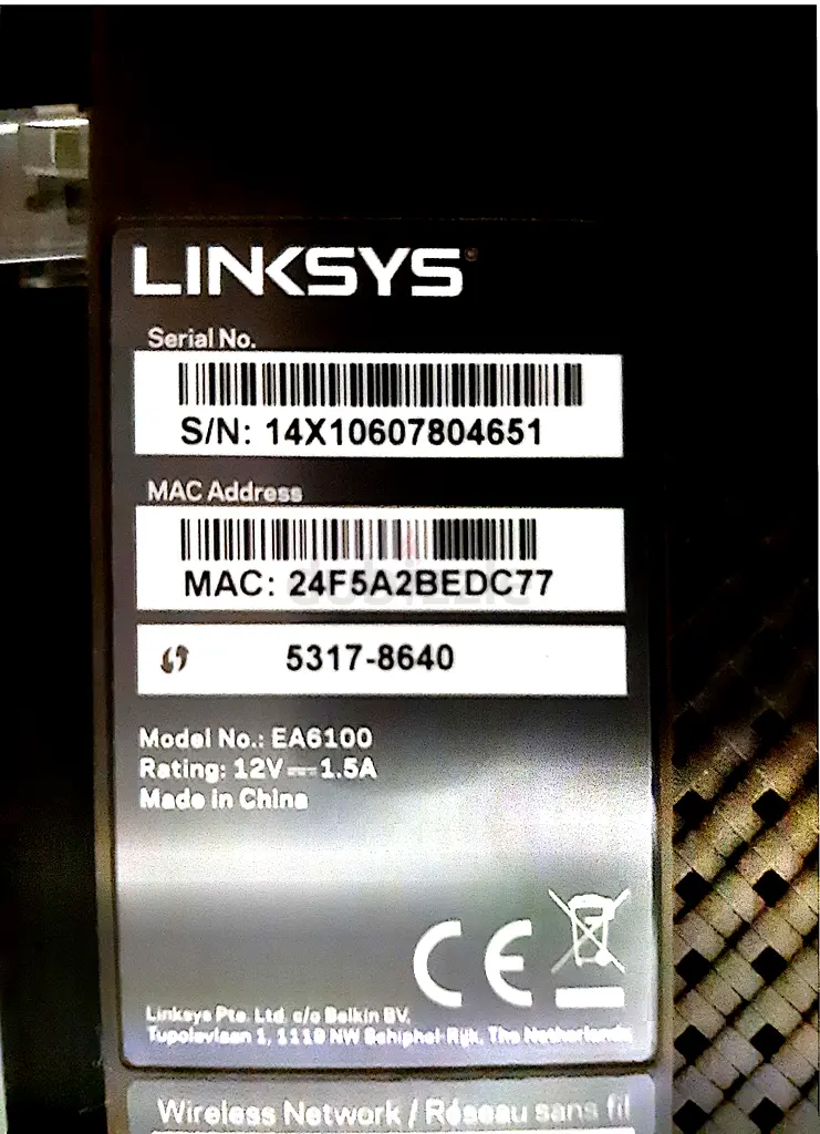 ROUTER, LINKSYS 2 Pcs65099810750211116