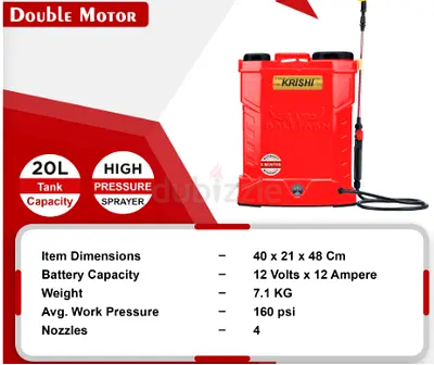 Battery High Pressure Sprayer - Perfect for All Your Gardening and Pest control Needs