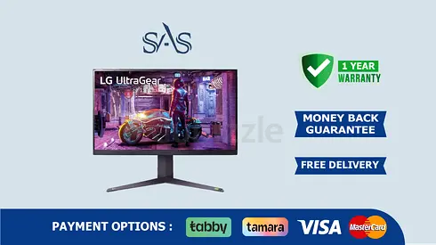 LG 32 Inch UltraGear QHD Monitor | New - Free Delivery | Warranty | 240H Refresh Rate 32GQ850-B