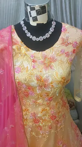 Beautifully Embroidered Floral Dres