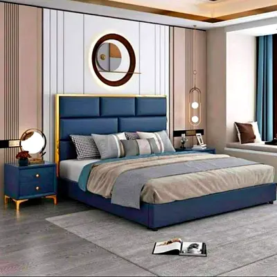New Customise Modern King Size Bed with Manual Storage Option Available Charges 300AED