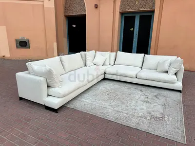 Feather 🪶 filled Camerich Italian Corner Sofa Beige
