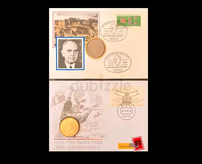 Unique Collectible Stamp and Coin Set