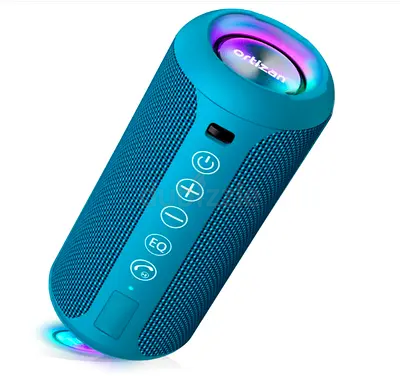 Portable Bluetooth Speaker with Colorful LED Light