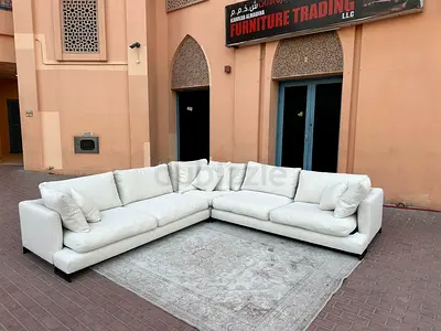 Comfortable Camerich Luxury Italian Corner Shape Sofa Beige
