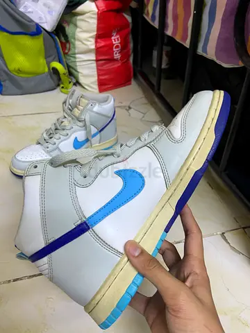 Nike High-Top Sneakers in Classic White and Blue 100% AUTHENTIC I DONT SELL SHITII REPLICA!!!