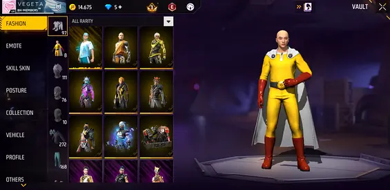 Free fire acc for sale