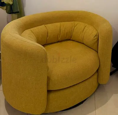 Cozy 360 rotating vibrant colorful twin sofa set for living room