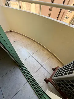 Studio with balcony for rent in Al Majarah, Sharjah. Spacious, with a separate kitchen, near all ser