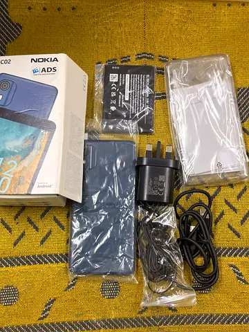 Nokia C02 32GB Cyan  - Mint Condition with Accessories