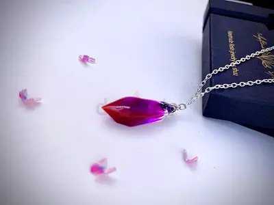 Elegant Purple Pendant Necklace handmade limited time offer